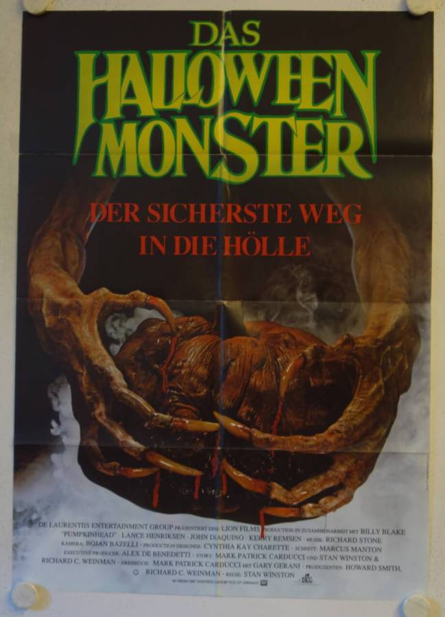 Pumpkinhead original release german movie poster